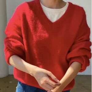 Le Bon Shoppe James Mohair Sweater - Red